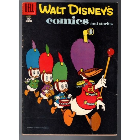 WALT DISNEY'S COMICS AND STORIES 210 - DELL 1958 - BAGGED BOARDED - VG-(3.5)