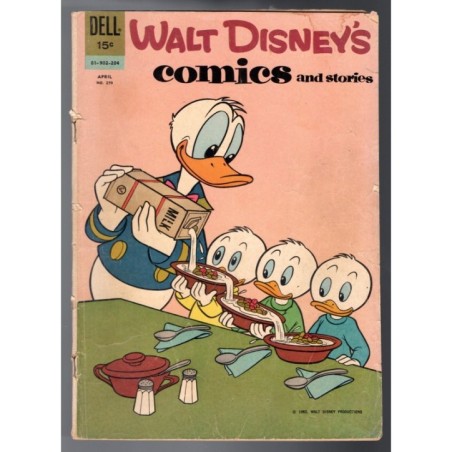 WALT DISNEY'S COMICS AND STORIES 259 - DELL 1962 - BAGGED BOARDED - GD/VG (3.0)