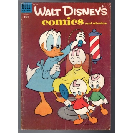 WALT DISNEY'S COMICS AND STORIES 169 - DELL 1954 - BAGGED BOARDED - VG (4.0)