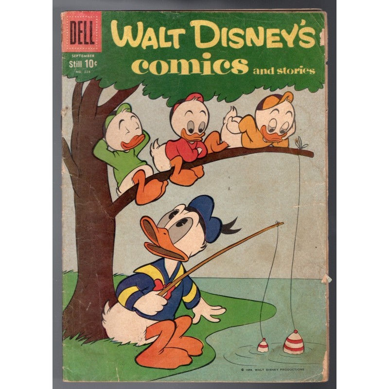 WALT DISNEY'S COMICS AND STORIES 228 - DELL 1959 - BAGGED BOARDED - GD(2.0)