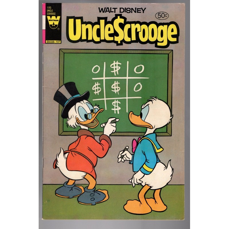 WALT DISNEY UNCLE SCROOGE 186 - WHITMAN 1981 - BAGGED BOARDED - FN/VF (7.0)