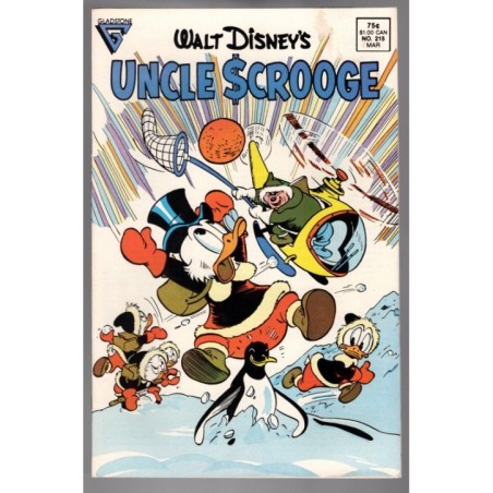 WALT DISNEY'S UNCLE SCROOGE 215 - GLADSTONE 1987 - BAGGED BOARDED - FN (6.0)