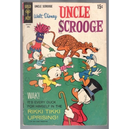 WALT DISNEY UNCLE SCROOGE 80 - GOLDKEY 1969 - BAGGED BOARDED - VG+(4.5)