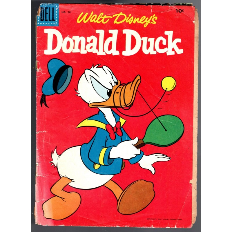 WALT DISNEY DONALD DUCK 50 - DELL 1956 - BAGGED BOARDED - FR (1.0)