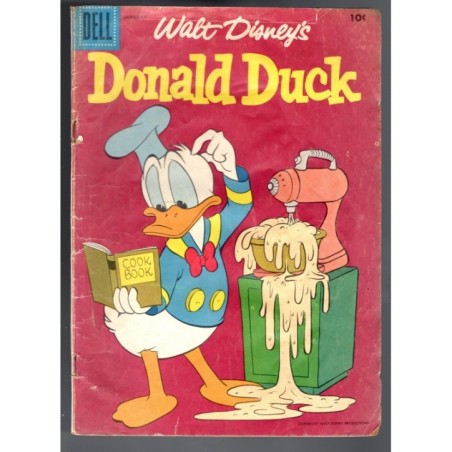 WALT DISNEY DONALD DUCK 57 - DELL 1958 - BAGGED BOARDED - GD(2.0)