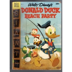 WALT DISNEY'S DONALD DUCK BEACH PARTY 4 - DELL 1957 - BAGGED BOARDED - VG (4.0)