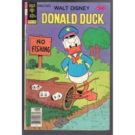 WALT DISNEY DONALD DUCK 186 - GOLDKEY 1977 - BAGGED BOARDED - GD(2.0)