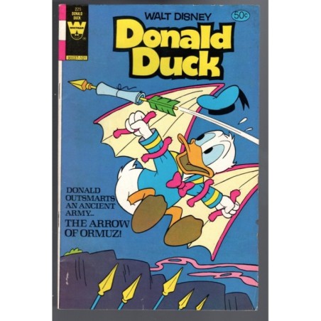 WALT DISNEY DONALD DUCK 225 - WHITMAN 1980 - BAGGED BOARDED - FN+(6.5)