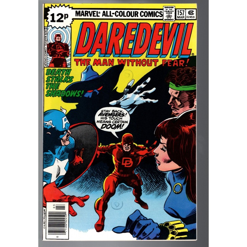 DAREDEVIL 157 - MARVEL UK 1979 - BAGGED BOARDED - NM (9.4)