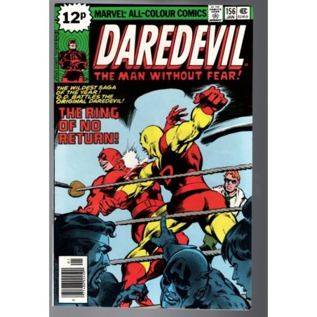 DAREDEVIL 156 - MARVEL UK 1979 - BAGGED BOARDED - NM (9.4)
