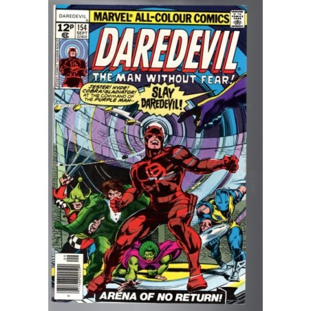 DAREDEVIL 154 - MARVEL UK 1978 - BAGGED BOARDED - VF+(8.5)