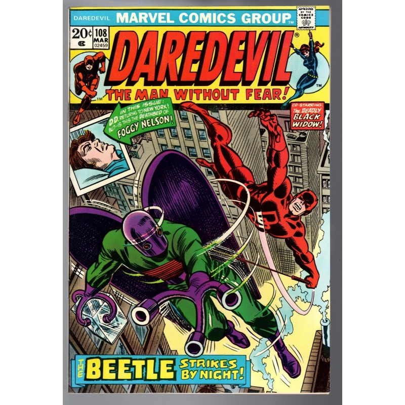 DAREDEVIL 108 - MARVEL UK 1964 - BAGGED BOARDED - NM (9.4)