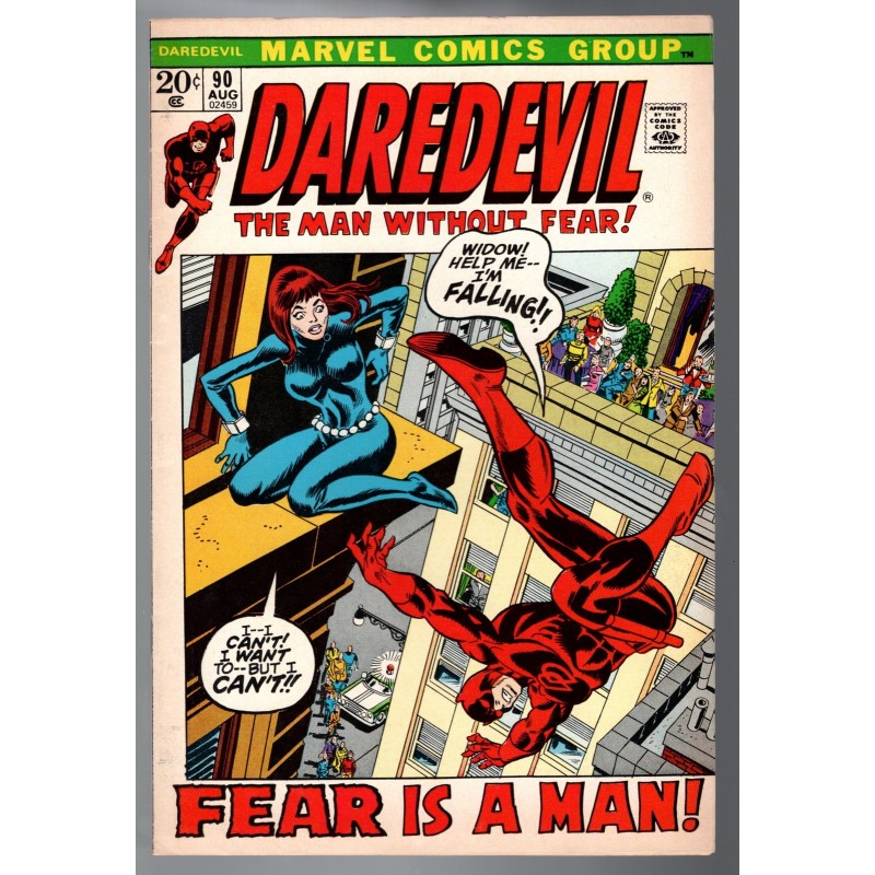 DAREDEVIL 90 - MARVEL 1972 - BAGGED BOARDED - VF (8.0)