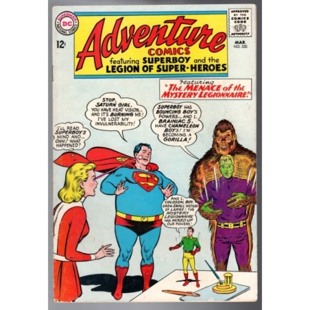 ADVENTURE COMICS 330 - DC 1965 - BAGGED BOARDED - VG/FN (5.0)