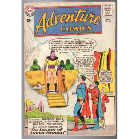 ADVENTURE COMICS 314 - DC 1963 - BAGGED BOARDED - GD/VG (3.0)