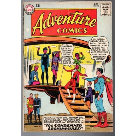 ADVENTURE COMICS 313 - DC 1963 - BAGGED BOARDED - VG (4.0)