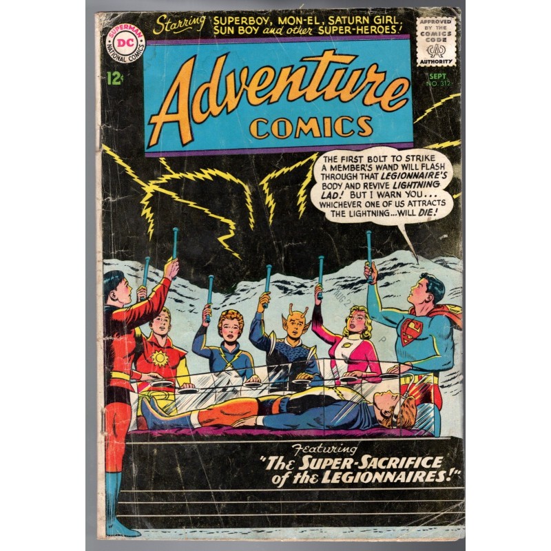 ADVENTURE COMICS 312 - DC 1963 - BAGGED BOARDED - GD (2.0)