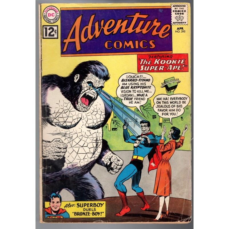 ADVENTURE COMICS 295 - DC 1962 - BAGGED BOARDED - VG (4.0)