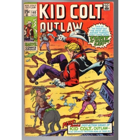KID COLT OUTLAW 140 - MARVEL 1969 - BAGGED BOARDED - VF (8.0)