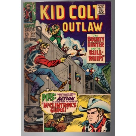 KID COLT OUTLAW 137 - MARVEL 1967 - BAGGED BOARDED - VG/FN (5.0)