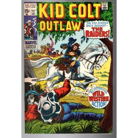 KID COLT OUTLAW 141 - MARVEL 1969 - BAGGED BOARDED - VF (8.0)