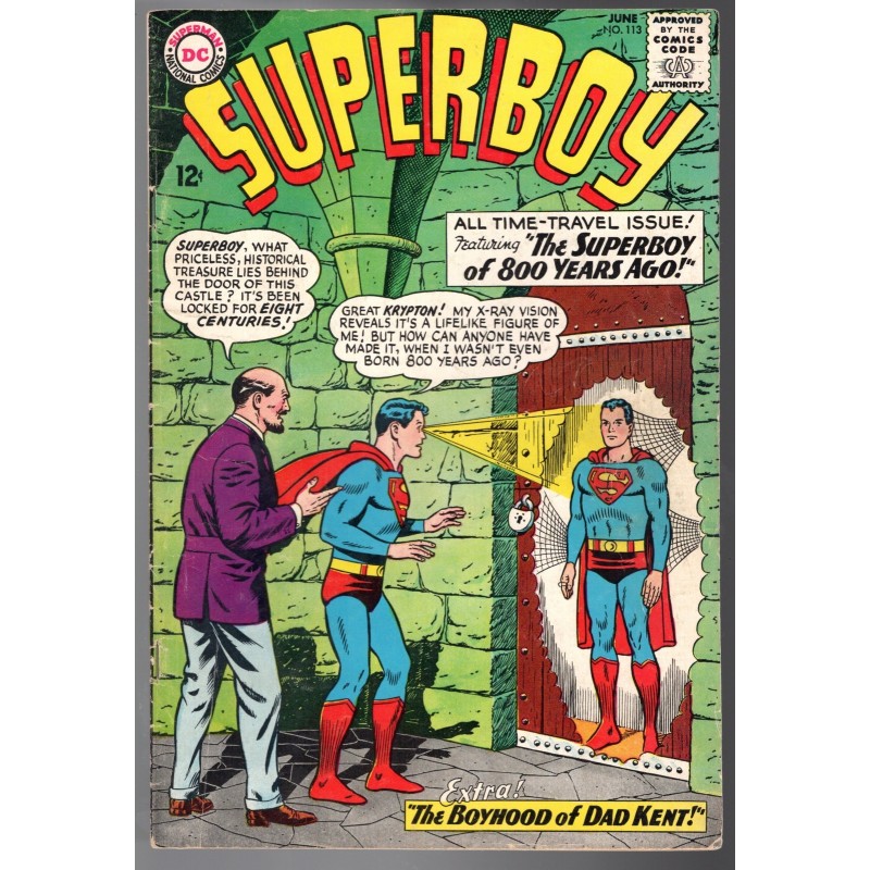 SUPERBOY 113 - DC 1964 - BAGGED BOARDED - FN- (5.5)