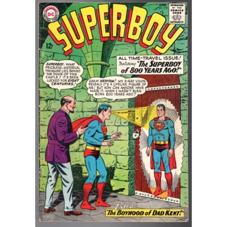 SUPERBOY 113 - DC 1964 - BAGGED BOARDED - FN- (5.5)