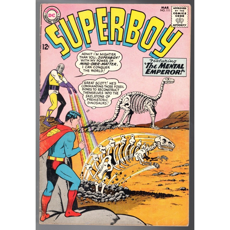 SUPERBOY 111 - DC 1964 - BAGGED BOARDED - FN (6.0)