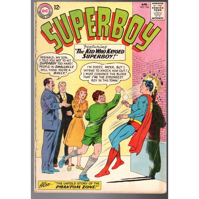 SUPERBOY 104 - DC 1963 - BAGGED BOARDED - VG (4.0)
