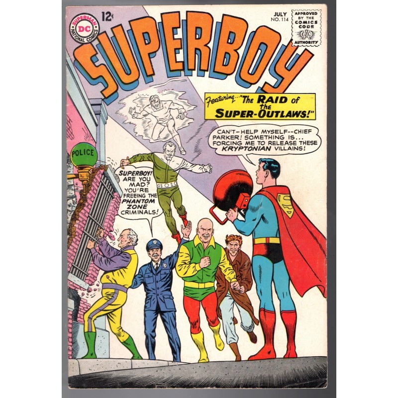 SUPERBOY 114 - DC 1964 - BAGGED BOARDED - FN+ (6.5)