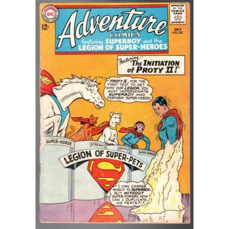 ADVENTURE COMICS 322 - DC 1964 - BAGGED BOARDED - GD/VG (3.0)