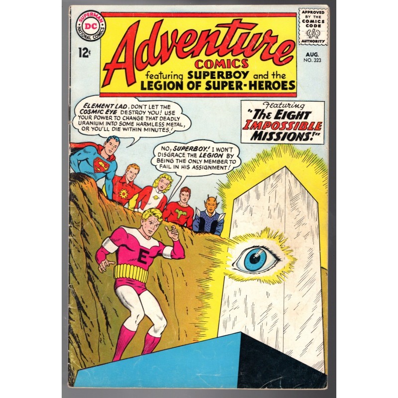 ADVENTURE COMICS 323 - DC 1964 - BAGGED BOARDED - VG/FN (5.0)
