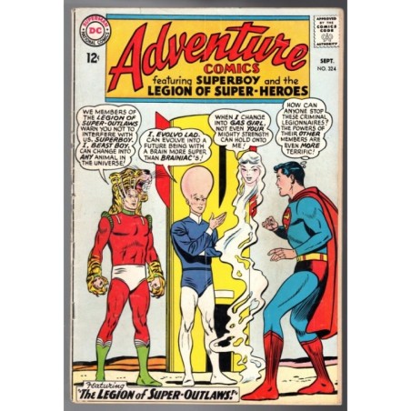 ADVENTURE COMICS 324 - DC 1964 - BAGGED BOARDED - VG (4.0)