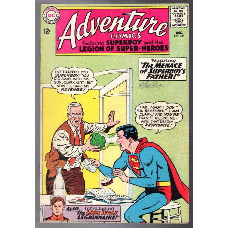 ADVENTURE COMICS 327 - DC 1964 - BAGGED BOARDED - FN+ (6.5)