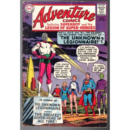 ADVENTURE COMICS 334 - DC 1965 - BAGGED BOARDED - VG/FN (5.0)