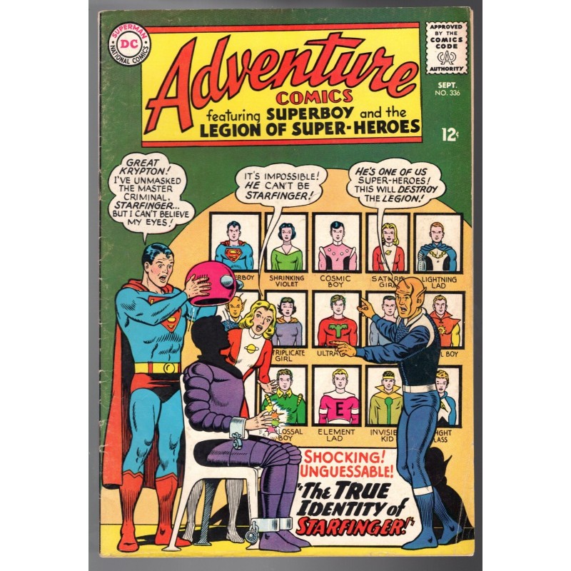 ADVENTURE COMICS 336 - DC 1965 - BAGGED BOARDED - FN (6.0)