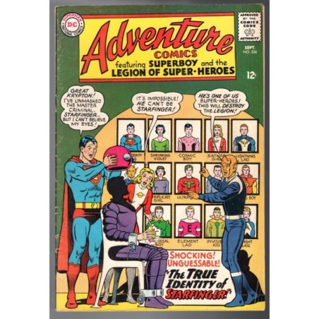 ADVENTURE COMICS 336 - DC 1965 - BAGGED BOARDED - FN (6.0)