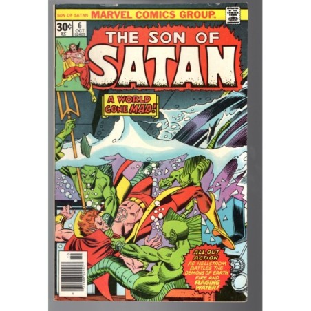 THE SON OF SATAN 6 - MARVEL 1976 - BAGGED BOARDED - FN+ (6.5)