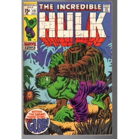 THE INCREDIBLE HULK 121 - MARVEL 1969 - BAGGED BOARDED - VF-(7.5)
