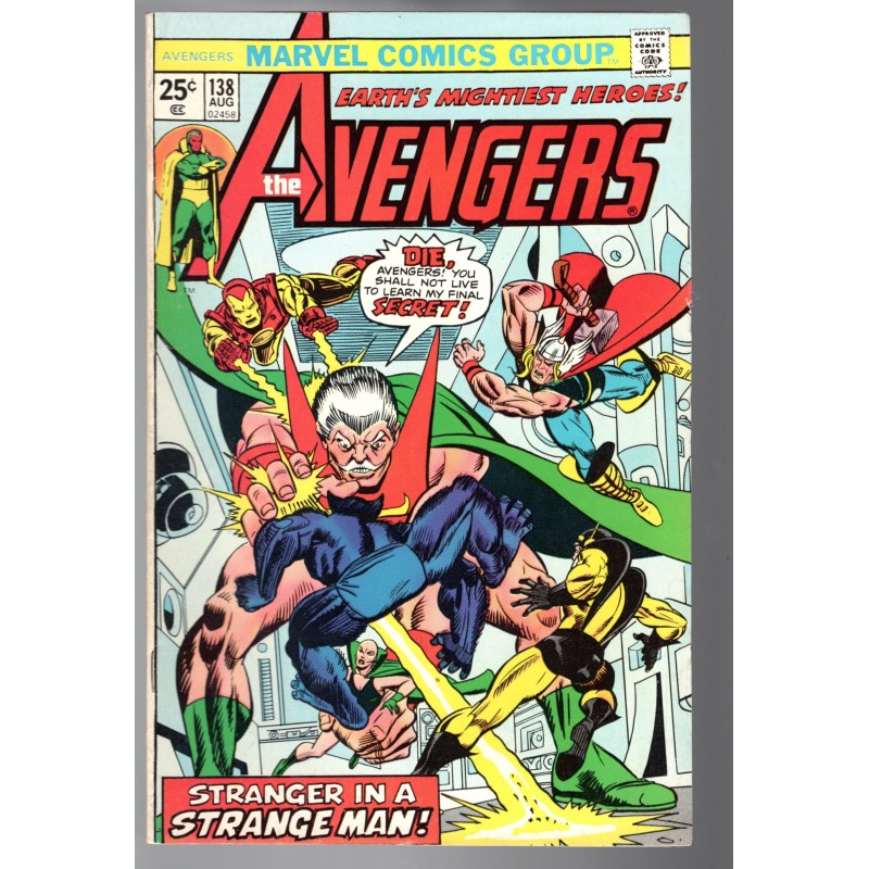 THE AVENGERS 138 - MARVEL 1975 - BAGGED BOARDED - FN/VF (7.0)