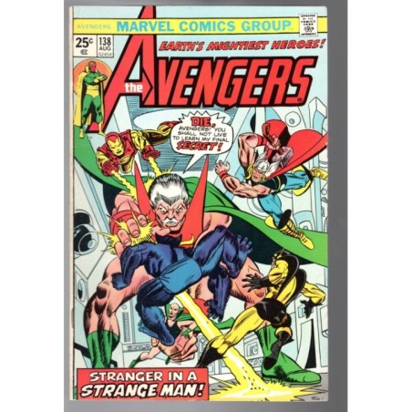 THE AVENGERS 138 - MARVEL 1975 - BAGGED BOARDED - FN/VF (7.0)