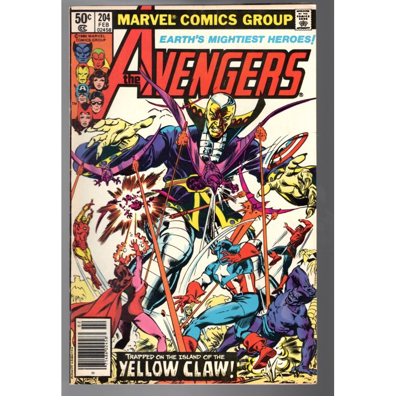 THE AVENGERS 204 - MARVEL 1981 - BAGGED BOARDED - VF-(7.5)