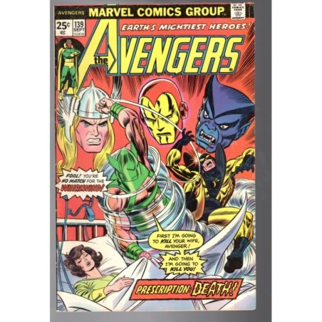 THE AVENGERS 139 - MARVEL 1975 - BAGGED BOARDED - FN/VF (7.0)