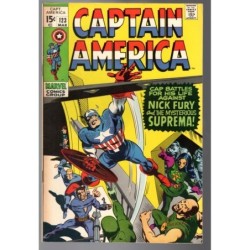 CAPTAIN AMERICA 123 - MARVEL 1970 - BAGGED BOARDED - VF-(7.5)