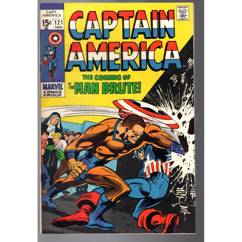 CAPTAIN AMERICA 121 - MARVEL 1970 - BAGGED BOARDED - VF (8.0)