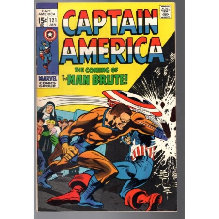 CAPTAIN AMERICA 121 - MARVEL 1970 - BAGGED BOARDED - VF (8.0)