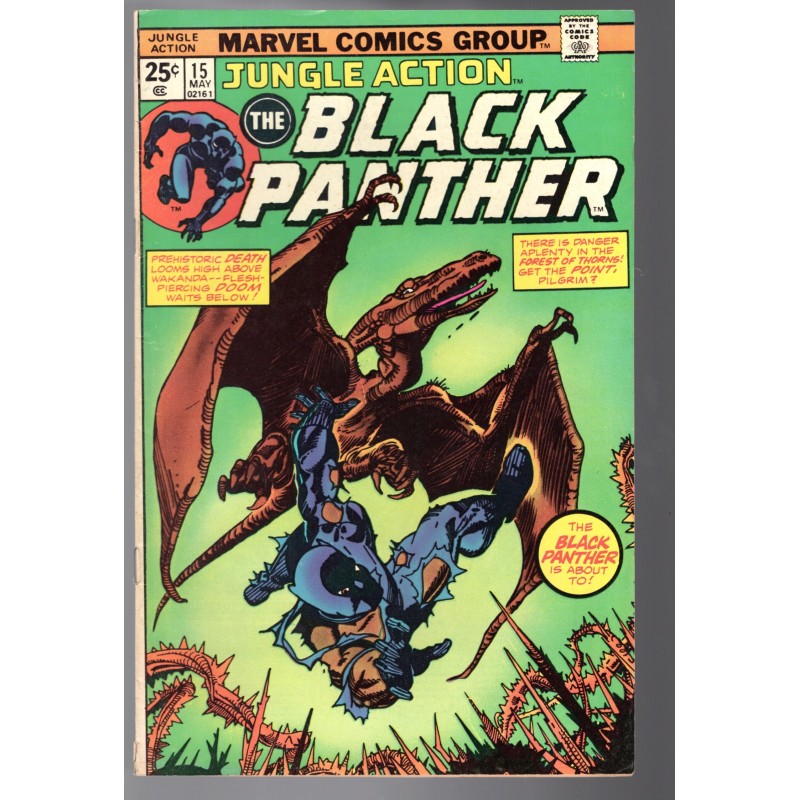 JUNGLE ACTION 15 - MARVEL 1975 - BAGGED BOARDED - FN+ (6.5)