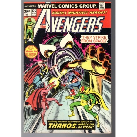 AVENGERS 125 - MARVEL 1974 - BAGGED BOARDED - FN+ (6.5)