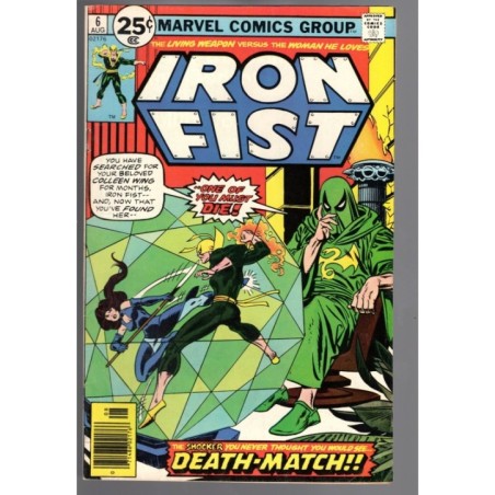 IRON FIST 6 - MARVEL 1976 - BAGGED BOARDED - FN+ (6.5)