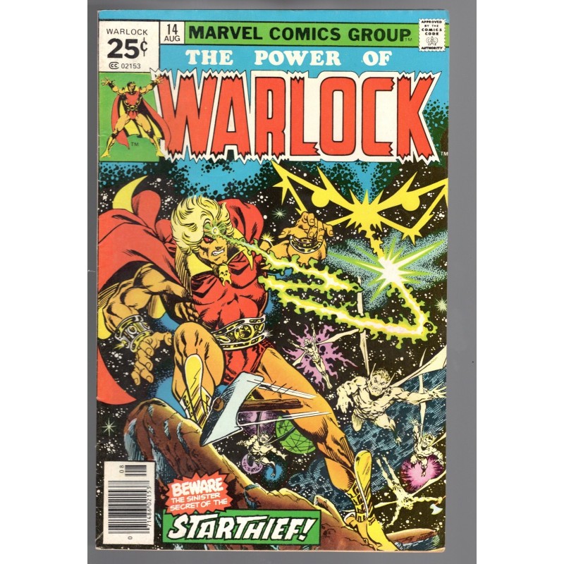 THE POWER OF WARLOCK 14 - MARVEL 1976 - BAGGED BOARDED - FN/VF (7.0)